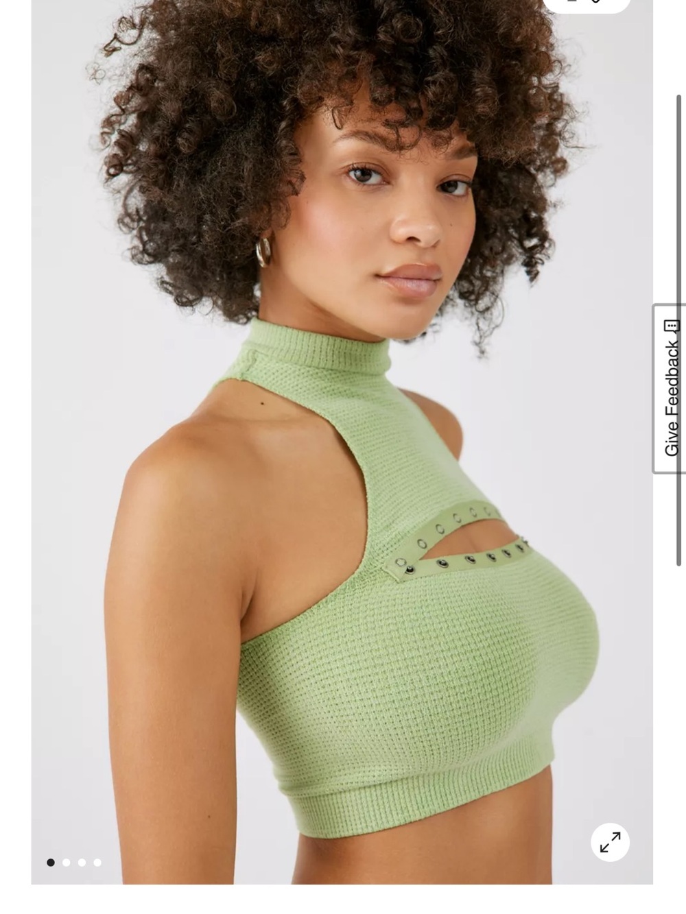 Urban Outfitters Out From Under Jules Seamless Snap Cutout Bra Top